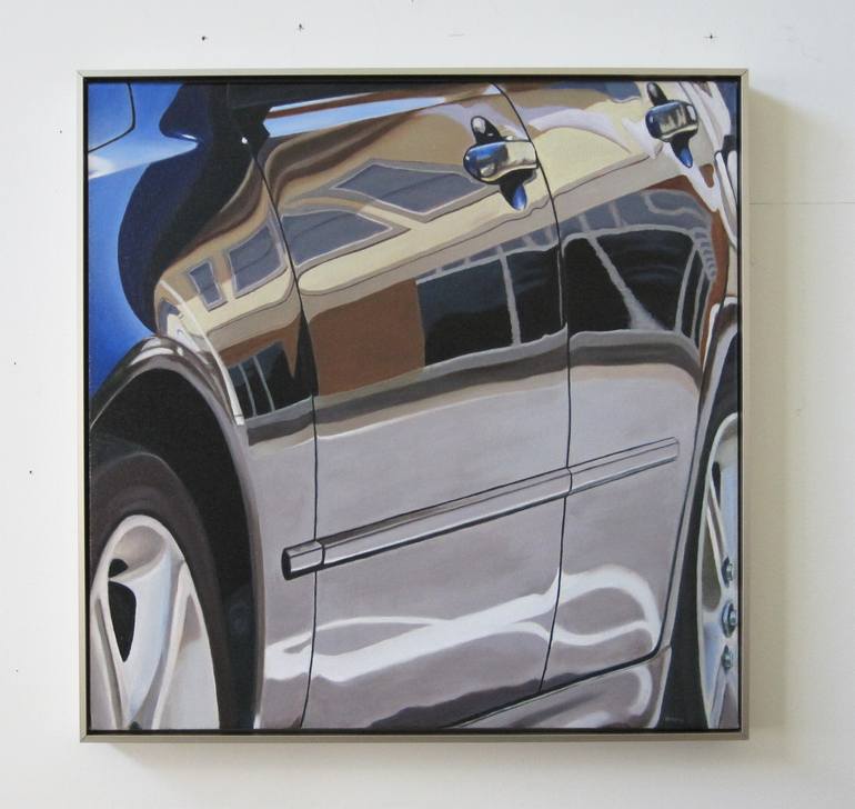 Original Modernism Transportation Painting by Bruce Mitchell