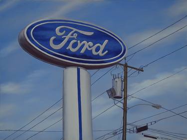 Print of Realism Automobile Paintings by Bruce Mitchell