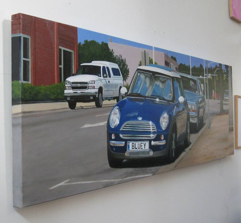 Original Modernism Transportation Painting by Bruce Mitchell