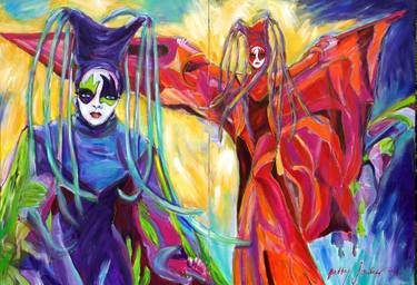 Original Expressionism Culture Paintings by Betty Jonker