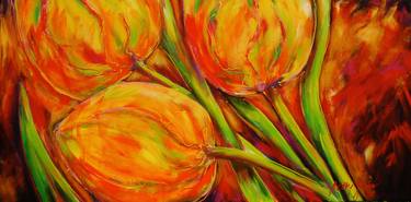 Original Expressionism Floral Paintings by Betty Jonker