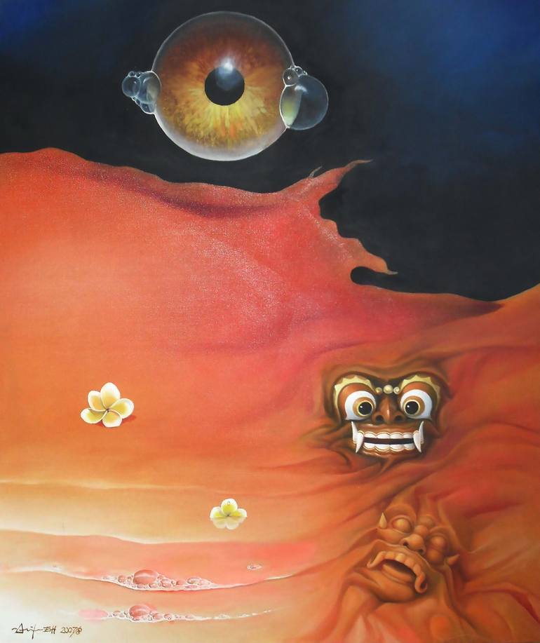 Original Surrealism Fantasy Painting by Arif Edi Harsanto