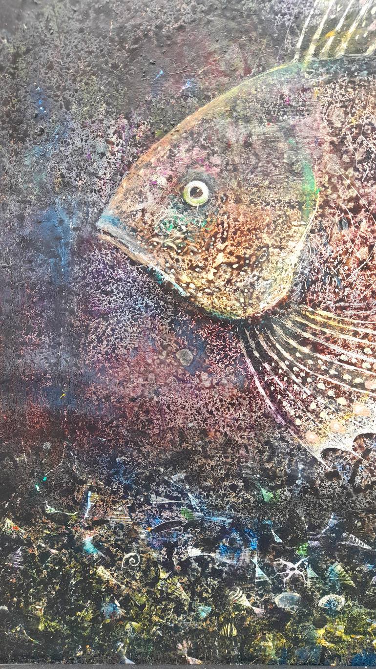 Original Color Field Painting Animal Painting by Pablo Miquel