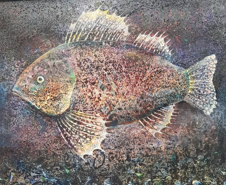 Original Color Field Painting Animal Painting by Pablo Miquel