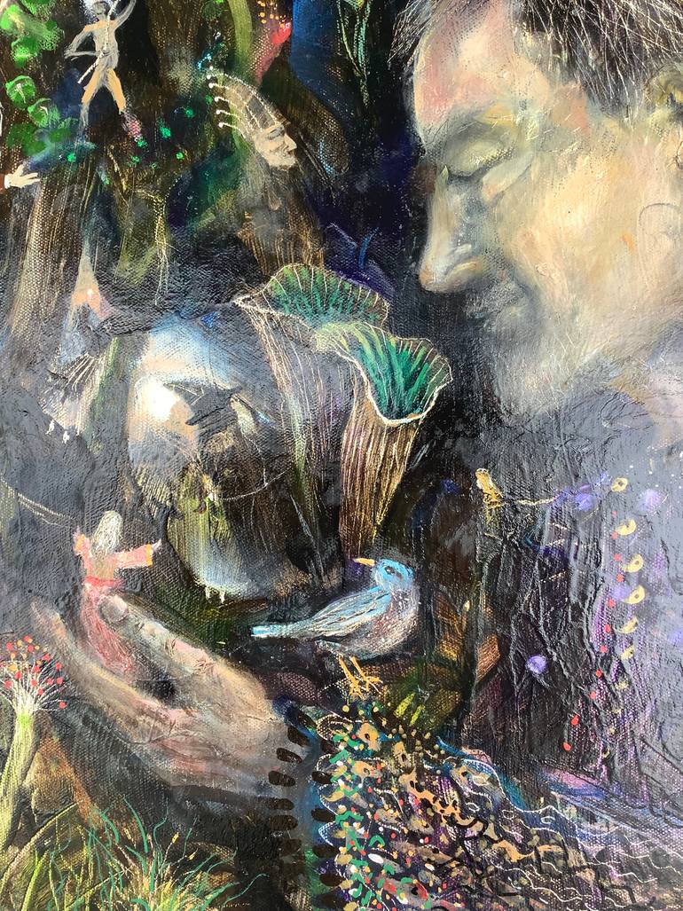 Original Surrealism Fantasy Painting by Pablo Miquel