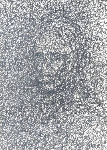 Original Abstract Expressionism Portrait Drawings by Pablo Miquel