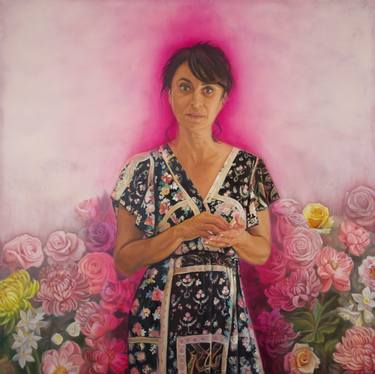 Original Figurative Women Painting by Christelle Guillet