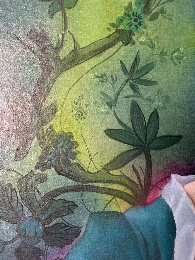 Original Classicism Abstract Painting by Christelle Guillet