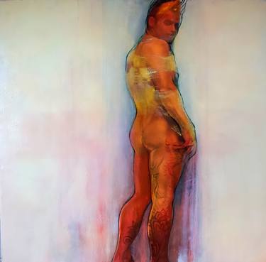 Print of Figurative Men Paintings by christelle Guillet