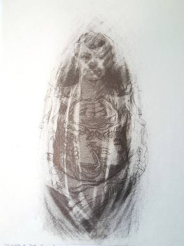 Print of Figurative Portrait Drawings by christelle Guillet