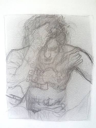 Print of Expressionism Men Drawings by christelle Guillet