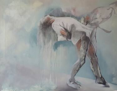 Original Figurative People Paintings by christelle Guillet