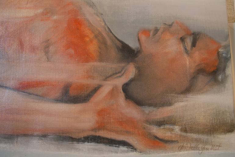 Original Figurative People Painting by christelle Guillet