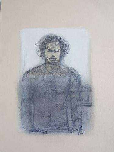Print of Figurative Men Drawings by christelle Guillet