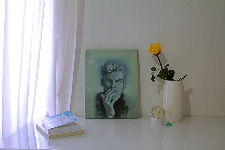 Original Expressionism Portrait Painting by christelle Guillet