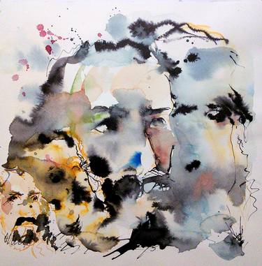 Original Abstract Portrait Paintings by Philippe Laferriere