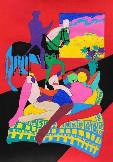 Print of Dada People Paintings by Philippe Laferriere