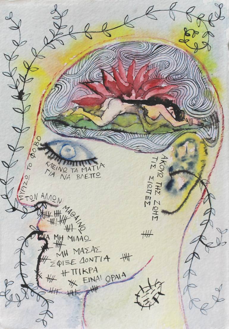 Framed print-la conscience humaine photo cerveau Medical Mindfulness art