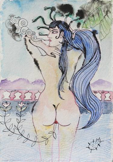 Original Dada Erotic Paintings by Philippe Laferriere