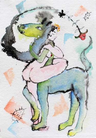 Print of Dada Erotic Paintings by Philippe Laferriere