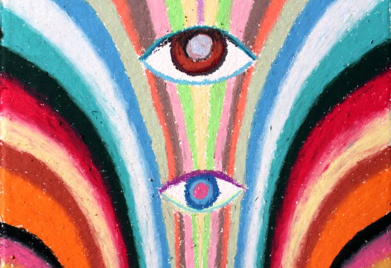Original Dada Abstract Painting by Philippe Laferriere