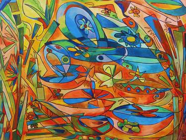 Original Abstract World Culture Painting by Shalini Singh