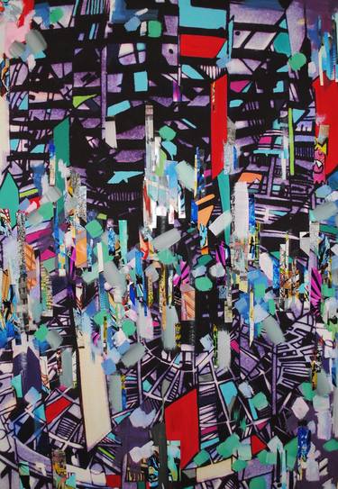 Original Abstract Architecture Painting by Amy MacPherson
