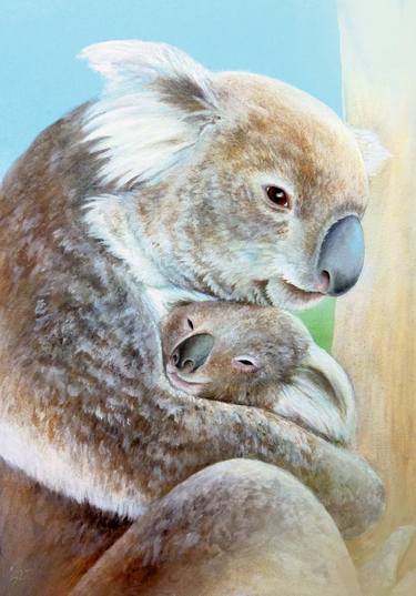 The Koala cuddle" fine art portrait thumb