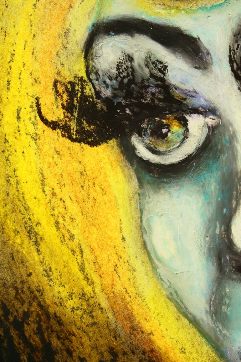 Original Abstract Portrait Painting by Seda Calhan