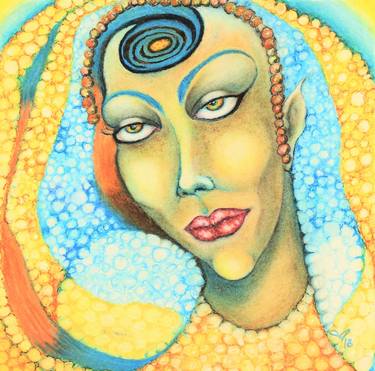 Original Abstract Women Paintings by Seda Calhan