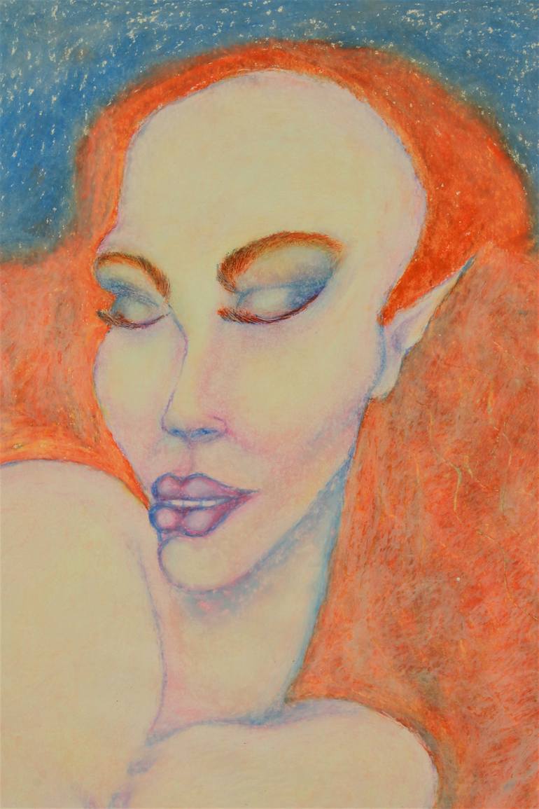 Original Abstract Nude Painting by Seda Calhan