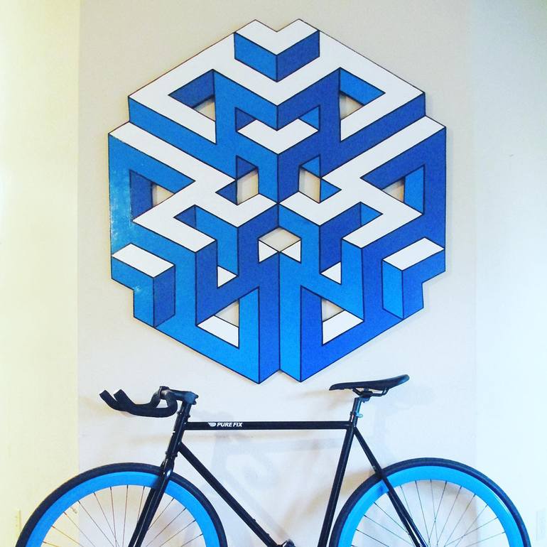 Original Geometric Painting by Braydon Gold