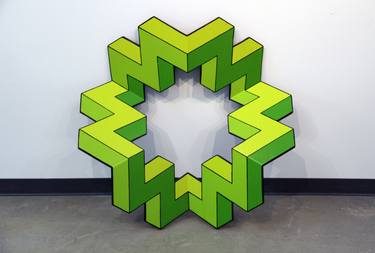 Original Abstract Geometric Sculpture by Braydon Gold