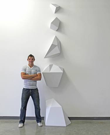 Original Minimalism Geometric Sculpture by Braydon Gold