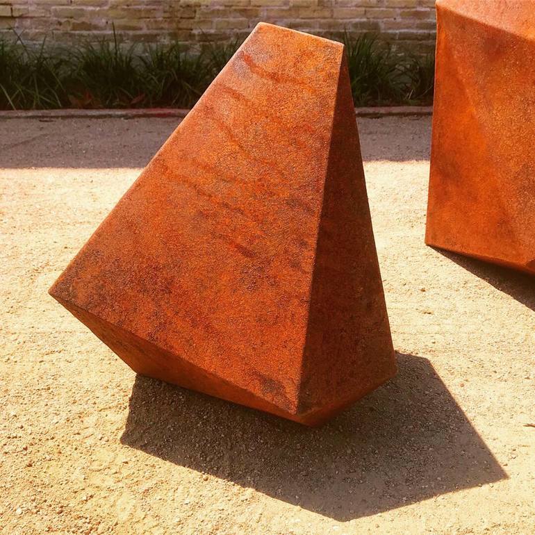 Original Modern Geometric Sculpture by Braydon Gold