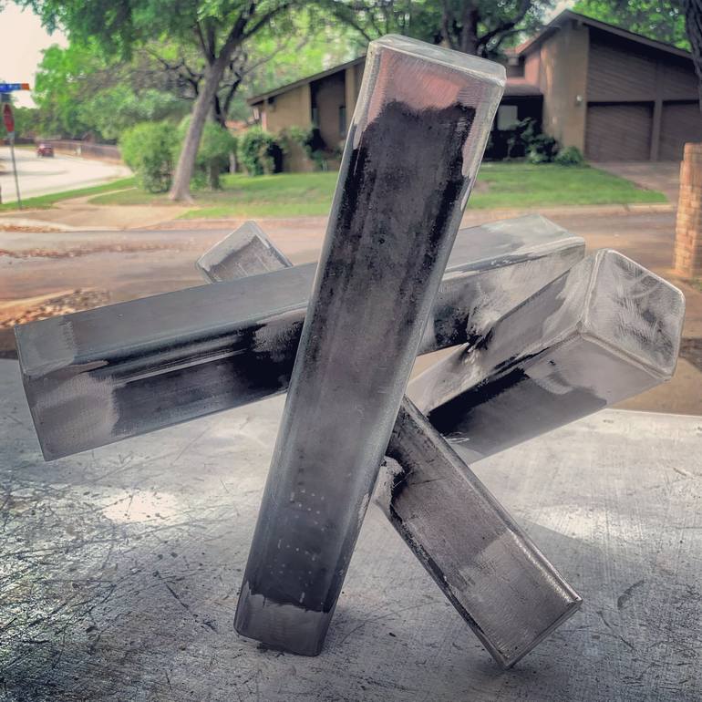 Original Abstract Geometric Sculpture by Braydon Gold