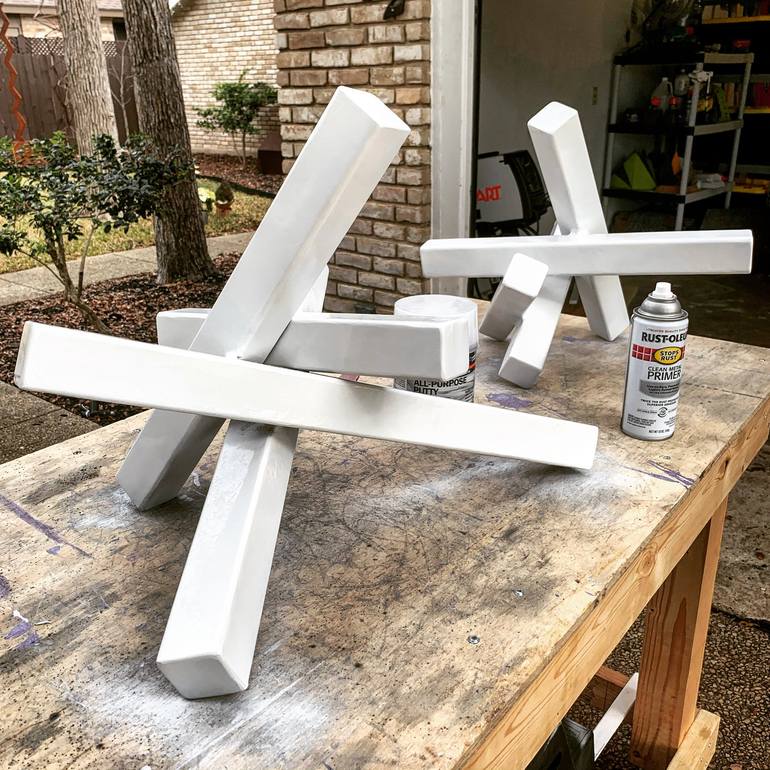 Original Abstract Geometric Sculpture by Braydon Gold