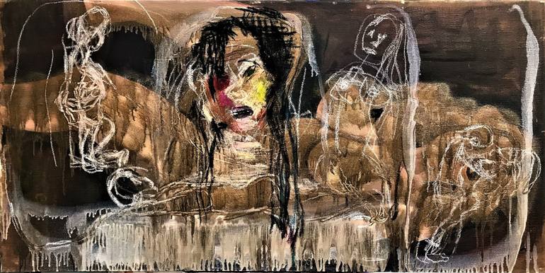 Original Expressionism Fantasy Painting by Steven Agin