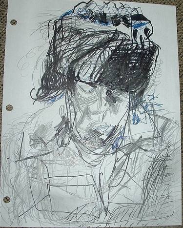 Original Expressionism People Drawings by Steven Agin