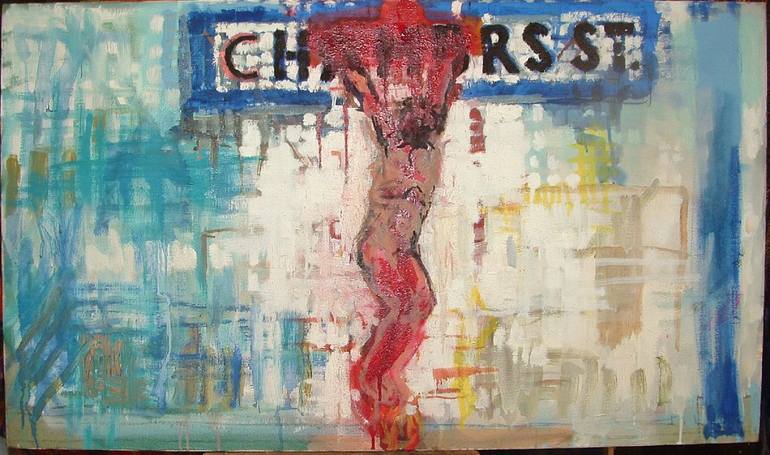 Original Expressionism Cities Painting by Steven Agin