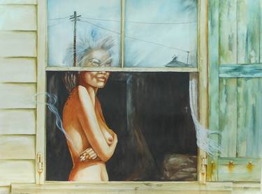 Original Nude Painting by MILES PAUL