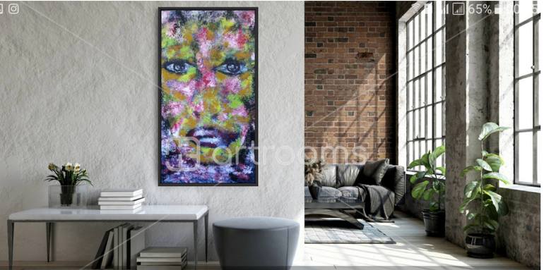 Original Abstract Expressionism Abstract Painting by Gina Lafont