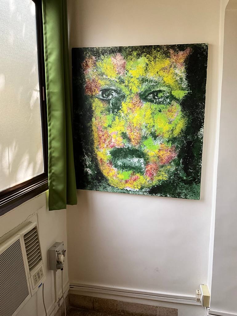 Original Abstract Expressionism People Painting by Gina Lafont