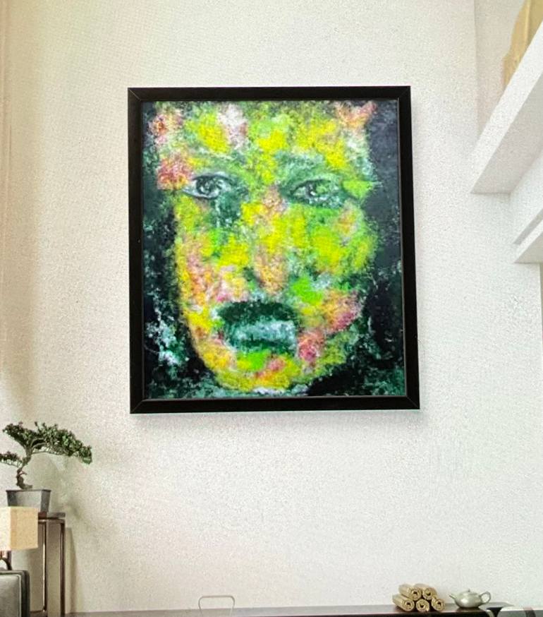 Original Abstract Expressionism People Painting by Gina Lafont