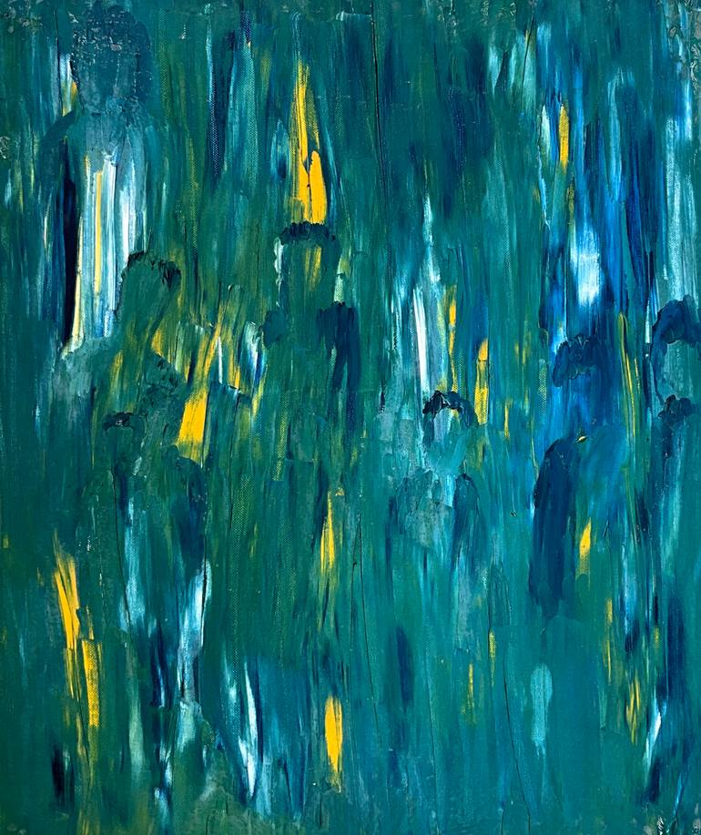 Original Abstract Expressionism Abstract Painting by Gina Lafont