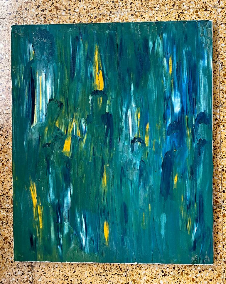 Original Abstract Expressionism Abstract Painting by Gina Lafont