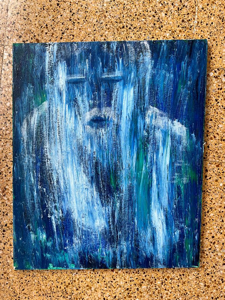 Original Abstract Expressionism People Painting by Gina Lafont