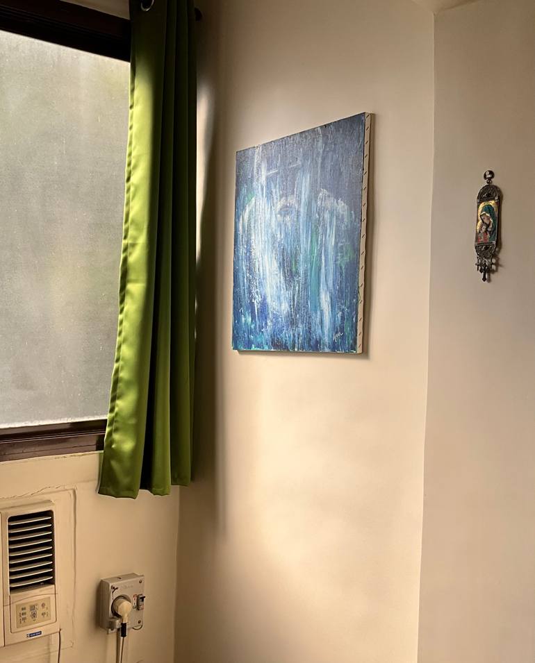 Original Abstract Expressionism People Painting by Gina Lafont