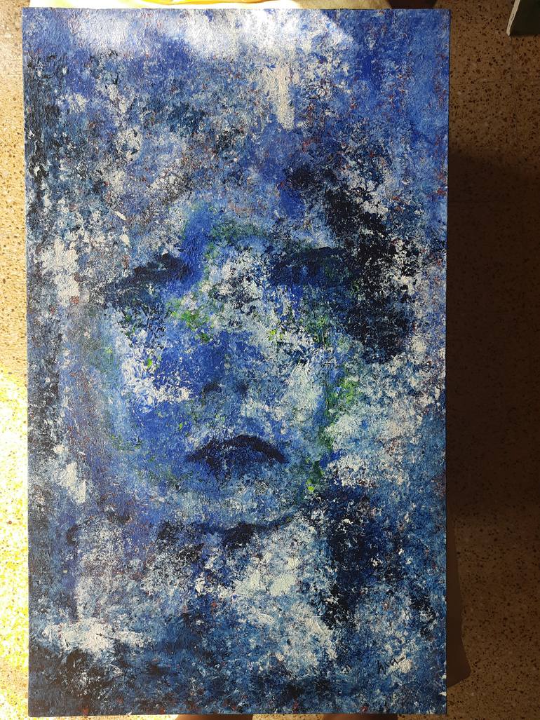 Original Abstract Expressionism People Painting by Gina Lafont