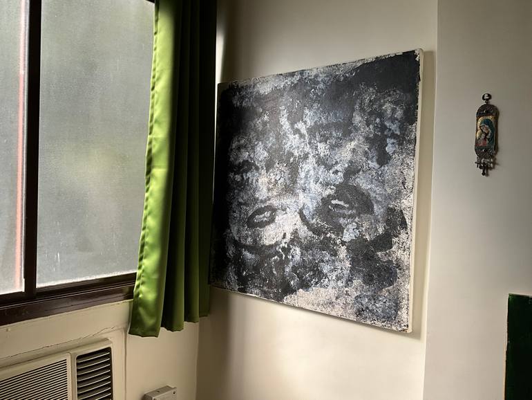 Original Abstract Expressionism People Painting by Gina Lafont